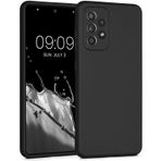 Kilifplus Samsung Galaxy A13 4G ile Uyumlu Kılıf Mat Lux Kamera Korumalı Renkli Yumuşak Biye Silikon Kapak - Siyah