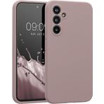 Kilifplus Samsung Galaxy A15 ile Uyumlu Kılıf Mat Esnek Lux Silikon Kapak İnce Kaliteli Renkli Yumuşak - Rose Gold