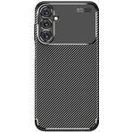 Kilifplus Samsung Galaxy A15 ile Uyumlu Kılıf Silikon Parmak İzi Bırakmayan Karbon Soft Negro Kapak - Siyah