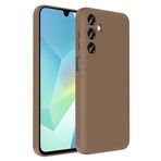 Kilifplus Samsung Galaxy A16 ile Uyumlu Kılıf Kamera Korumalı İçi Kadife Dokulu Kartlık Hazneli Vitra Kapak, [ Tam Uyumlu, Kaliteli, Premium ], Kahverengi