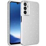 Kilifplus Samsung Galaxy A25 ile Uyumlu Silikon Kapak Simli Parlak Lux Kamera Korumalı Koton - Gümüş