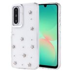 Kilifplus Samsung Galaxy A26 ile Uyumlu Kılıf Şeffaf Simli Airbag Tasarımlı Kapak, Darbe Emici, Kamera Korumalı, [ Tam Uyumlu, Zarif, Kaliteli ], Yıldız