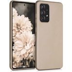 Kilifplus Samsung Galaxy A32 4g ile Uyumlu Kılıf Mat Esnek Lux Silikon Kapak İnce Kaliteli Renkli Yumuşak - Gold