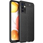 Kilifplus Samsung Galaxy A32 4G Kılıf ile Uyumlu Kılıf Deri Görünümlü Parmak İzi Bırakmayan Kaliteli Niss Silikon, Kaliteli, Tam Uyumlu - Siyah