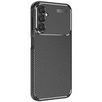 Kilifplus Samsung Galaxy A34 ile Uyumlu Kılıf Silikon Parmak İzi Bırakmayan Karbon Soft Negro Kapak - Siyah