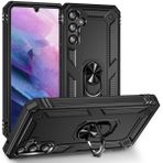 Kilifplus Samsung Galaxy A34 İle Uyumlu Kılıf Zırhlı Standlı Mıknatıslı Tank Kapak - Siyah