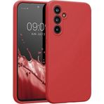 Kilifplus Samsung Galaxy A35 ile Uyumlu Kılıf Mat Esnek Lux Silikon Kapak İnce Kaliteli Renkli Yumuşak - Kırmızı
