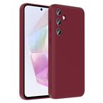 Kilifplus Samsung Galaxy A36 ile Uyumlu Kılıf Kamera Korumalı İçi Kadife Dokulu Kartlık Hazneli Vitra Kapak, [ Tam Uyumlu, Kaliteli, Premium ], Mürdüm