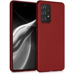 Kilifplus Samsung Galaxy A53 ile Uyumlu Kılıf Mat Esnek Lux Silikon Kapak İnce Kaliteli Renkli Yumuşak - Kırmızı