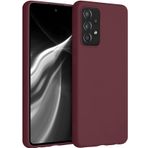 Kilifplus Samsung Galaxy A53 ile Uyumlu Kılıf Mat Esnek Lux Silikon Kapak İnce Kaliteli Renkli Yumuşak - Mürdüm