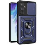 Kilifplus Samsung Galaxy A54 ile Uyumlu Kılıf Zırhlı Standlı Sürgülü Kamera Korumalı Zırhlı Tam Koruma Sürgülü Vega Kapak, Tam Uyumlu, Tank Kapak - Mavi