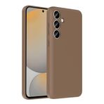Kilifplus Samsung Galaxy A55 ile Uyumlu Kılıf Kamera Korumalı İçi Kadife Dokulu Kartlık Hazneli Vitra Kapak, [ Tam Uyumlu, Kaliteli, Premium ], Kahverengi