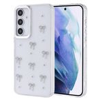 Kilifplus Samsung Galaxy A55 ile Uyumlu Kılıf Şeffaf Simli Airbag Tasarımlı Kapak, Darbe Emici, Kamera Korumalı, [ Tam Uyumlu, Zarif, Kaliteli ], Fiyonk