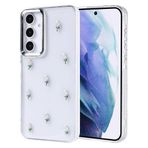 Kilifplus Samsung Galaxy A55 ile Uyumlu Kılıf Şeffaf Simli Airbag Tasarımlı Kapak, Darbe Emici, Kamera Korumalı, [ Tam Uyumlu, Zarif, Kaliteli ], Lale