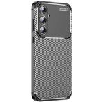 Kilifplus Samsung Galaxy A55 ile Uyumlu Kılıf Silikon Parmak İzi Bırakmayan Karbon Soft Negro Kapak - Siyah