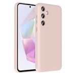 Kilifplus Samsung Galaxy A56 ile Uyumlu Kılıf Kamera Korumalı İçi Kadife Dokulu Kartlık Hazneli Vitra Kapak, [ Tam Uyumlu, Kaliteli, Premium ], Pembe
