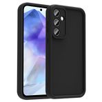 Kilifplus Samsung Galaxy A56 Uyumlu Silikon Kılıf, Darbeye Dayanıklı, Kamera Çerçeve Korumalı, Mat Yüzey, Tam Uyum, Ananas Telefon Kapak, Siyah