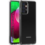 Kilifplus Samsung Galaxy A72 ile Uyumlu Kılıf Şeffaf Pürüzsüz Yüzey, Kenarları Silikon, Sert Özel Kalıp Coss Kapak - Şeffaf
