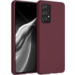 Kilifplus Samsung Galaxy A73 ile Uyumlu Kılıf Mat Esnek Lux Silikon Kapak İnce Kaliteli Renkli Yumuşak - Mürdüm