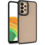 Kilifplus Samsung Galaxy A73 Kılıf Electro Silikon Renkli Flora Kapak - Siyah