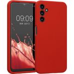 Kilifplus Samsung Galaxy M14 ile Uyumlu Kılıf Mat Esnek Lux Silikon Kapak İnce Kaliteli Renkli Yumuşak - Kırmızı