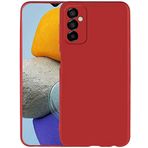 Kilifplus Samsung Galaxy M23 5G ile Uyumlu Kılıf Mat Esnek Lux Silikon Kapak İnce Kaliteli Renkli Yumuşak - Kırmızı