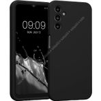 Kilifplus Samsung Galaxy M34 5G ile Uyumlu Kılıf Mat Lux Kamera Korumalı Renkli Yumuşak Biye Silikon Kapak - Siyah