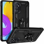 Kilifplus Samsung Galaxy M52 Zırhlı Standlı Mıknatıslı Tank Kapak Siyah Kılıf