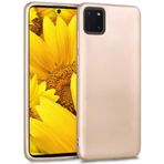 Kilifplus Samsung Galaxy Note 10 Lite ile Uyumlu Kılıf Mat Esnek Lux Silikon Kapak İnce Kaliteli Renkli Yumuşak - Gold