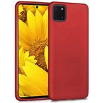 Kilifplus Samsung Galaxy Note 10 Lite ile Uyumlu Kılıf Mat Esnek Lux Silikon Kapak İnce Kaliteli Renkli Yumuşak - Kırmızı