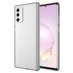 Kilifplus Samsung Galaxy Note 20 İmax Silikon Esnek 3D Kamera Korumalı Renksiz Bej Telefon Kılıfı