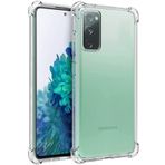 Kilifplus Samsung Galaxy S20 FE ile Uyumlu Kılıf Köşe Korumalı Airbag Şeffaf Silikon Anti-Shock Kapak