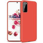 Kilifplus Samsung Galaxy S20 FE ile Uyumlu Kılıf Mat Esnek Lux Silikon Kapak İnce Kaliteli Renkli Yumuşak - Kırmızı