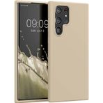 Kilifplus Samsung Galaxy S22 Ultra ile Uyumlu Kılıf Mat Esnek Lux Silikon Kapak İnce Kaliteli Renkli Yumuşak - Gold