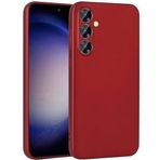 Kilifplus Samsung Galaxy S23 FE ile Uyumlu Kılıf Mat Esnek Lux Silikon Kapak İnce Kaliteli Renkli Yumuşak - Kırmızı