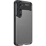 Kilifplus Samsung Galaxy S23 ile Uyumlu Kılıf Silikon Parmak İzi Bırakmayan Karbon Soft Negro Kapak - Siyah