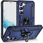 Kilifplus Samsung Galaxy S23 İle Uyumlu Kılıf Zırhlı Standlı Mıknatıslı Tank Kapak - Lacivert