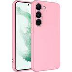 Kilifplus Samsung Galaxy S23 Plus ile Uyumlu Kılıf Mat Lansman Kılıf, Kadife İç Yüzey, Silikon, Esnek, Pürüzsüz, Yumuşak - Pembe