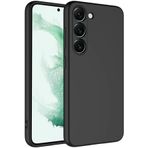Kilifplus Samsung Galaxy S23 Plus ile Uyumlu Kılıf Mat Lansman Kılıf, Kadife İç Yüzey, Silikon, Esnek, Pürüzsüz, Yumuşak - Siyah