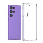 Kilifplus Samsung Galaxy S23 Ultra ile Uyumlu Kılıf Şeffaf Pürüzsüz Yüzey, Kenarları Silikon, Sert Özel Kalıp Coss Kapak - Şeffaf