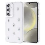 Kilifplus Samsung Galaxy S24 FE ile Uyumlu Kılıf Şeffaf Simli Airbag Tasarımlı Kapak, Darbe Emici, Kamera Korumalı, [ Tam Uyumlu, Zarif, Kaliteli ], Lale