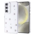 Kilifplus Samsung Galaxy S24 FE ile Uyumlu Kılıf Şeffaf Simli Airbag Tasarımlı Kapak, Darbe Emici, Kamera Korumalı, [ Tam Uyumlu, Zarif, Kaliteli ], Yıldız