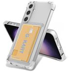 Kilifplus Samsung Galaxy S24 ile Uyumlu Kılıf Şeffaf Esnek Silikon Luks Tam Uyumlu Kartlıklı Kapak