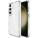 Kilifplus Samsung Galaxy S24 ile Uyumlu Kılıf Şeffaf TPU Kenarları Esnek Crystal Sert Silikon T-Max Kapak