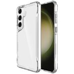 Kilifplus Samsung Galaxy S24 Plus ile Uyumlu Kılıf Şeffaf TPU Kenarları Esnek Crystal Sert Silikon T-Max Kapak