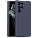 Kilifplus Samsung Galaxy S24 Ultra ile Uyumlu Kılıf Mat Esnek Lux Silikon Kapak İnce Kaliteli Renkli Yumuşak - Lacivert