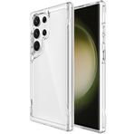 Kilifplus Samsung Galaxy S24 Ultra ile Uyumlu Kılıf Şeffaf TPU Kenarları Esnek Crystal Sert Silikon T-Max Kapak