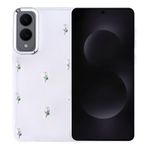 Kilifplus Samsung Galaxy S25 Edge ile Uyumlu Kılıf Şeffaf Simli Airbag Tasarımlı Kapak, Darbe Emici, Kamera Korumalı, [ Tam Uyumlu, Zarif, Kaliteli ], Lale