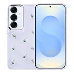 Kilifplus Samsung Galaxy S25 Plus ile Uyumlu Kılıf Şeffaf Simli Airbag Tasarımlı Kapak, Darbe Emici, Kamera Korumalı, [ Tam Uyumlu, Zarif, Kaliteli ], Lale