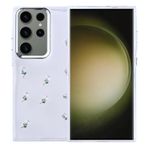 Kilifplus Samsung Galaxy S25 Ultra ile Uyumlu Kılıf Şeffaf Simli Airbag Tasarımlı Kapak, Darbe Emici, Kamera Korumalı, [ Tam Uyumlu, Zarif, Kaliteli ], Lale